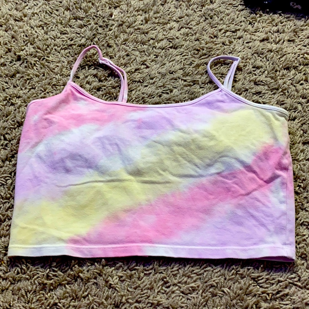 Tie die crop top